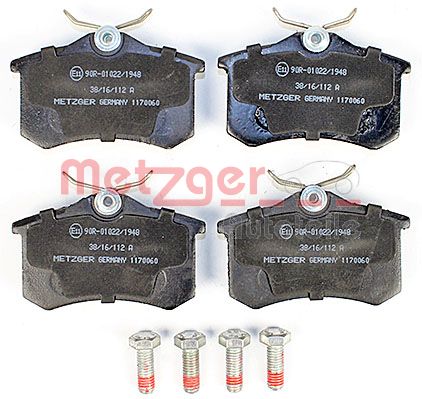 METZGER 1170060 Bremsbelagsatz, Scheibenbremse